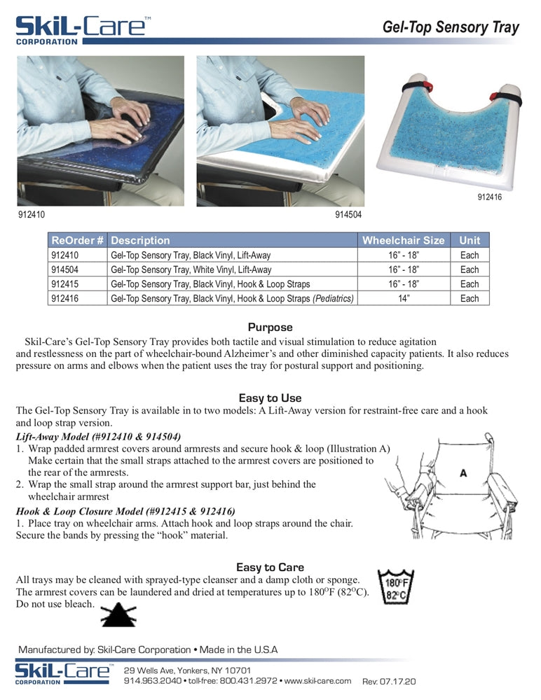 SkiL-Care Gel-Top Sensory Tray